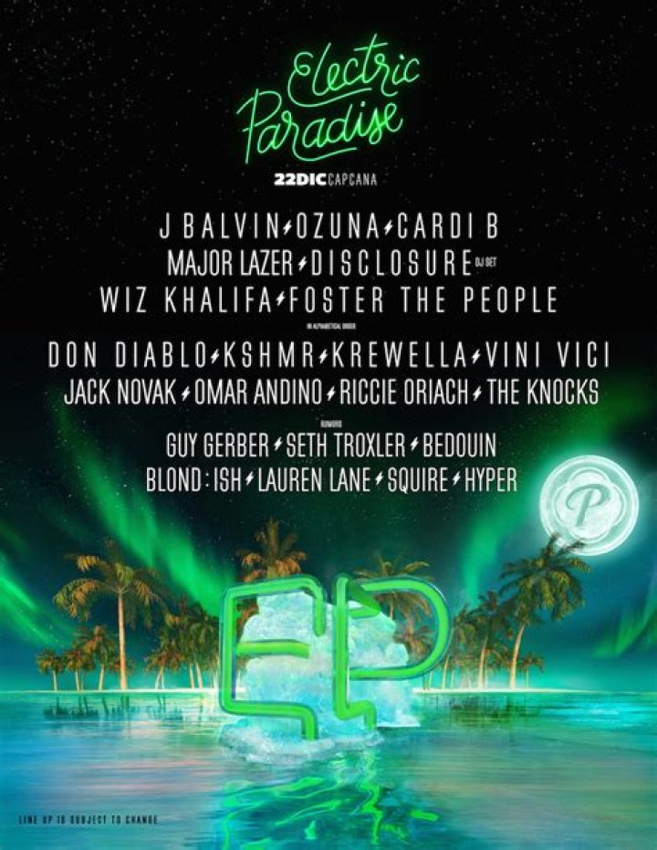 Electric Paradise Announces Lineup