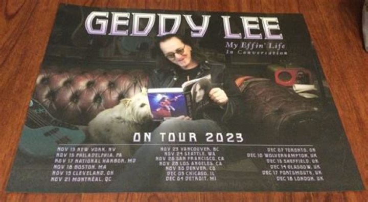 Geddy Lee Announces Book Tour