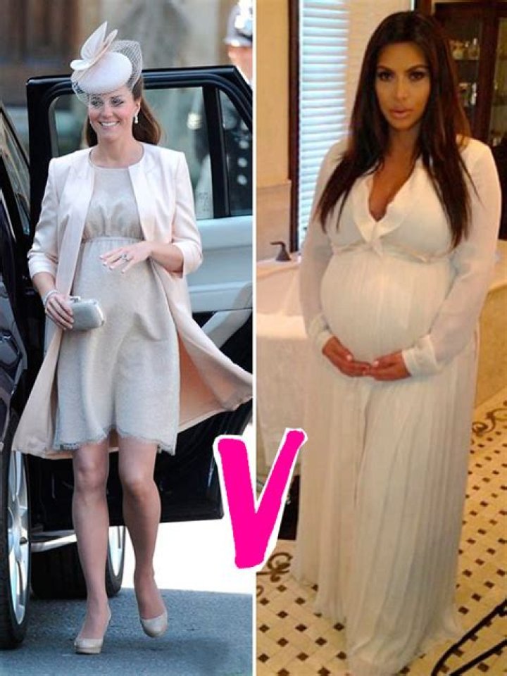 Kim Kardashian V. Kate Middleton Maternity Style