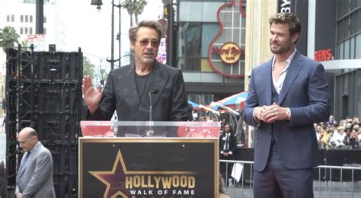 Robert Downey Jr. Hilariously Roasts Chris Hemsworth During Walk of Fame Ceremony
